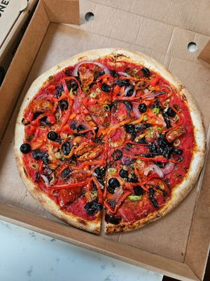 The vegan garden at Birtelli's in Leamington Spa