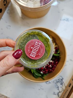 Pesto dressing at Birtelli's in Leamington Spa