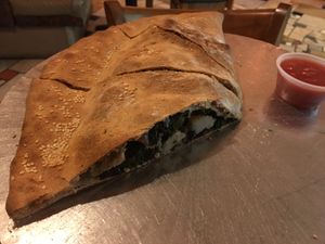 Calzone  at Zia Gourmet Pizza in San Diego