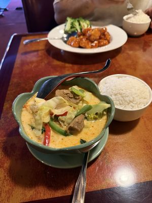 red curry  at Thai Cuisine in Pittsburgh