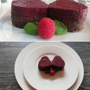 Bolo de chocolate e frutos vermelhos at Green in Paredes