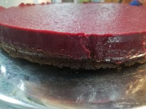 Bolo de chocolate e frutos vermelhos at Green in Paredes