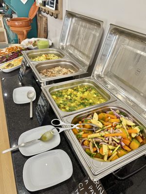 The vegan options (1 vegetarian)   at Vida Leve in Faro