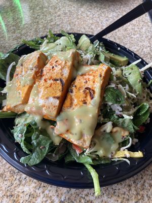 Tofu quinoa salad  at Sharky's Woodfired Mexican Grill in Chatsworth