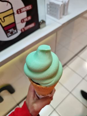 Helado de menta con ferrero at NiceCream in Santiago