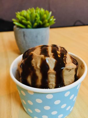 Vegan chocolate at NiceCream in Santiago