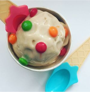 Peanut Butter ice cream at NiceCream in Santiago