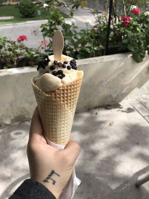 Salted Caramel Ice Cream at NiceCream in Santiago