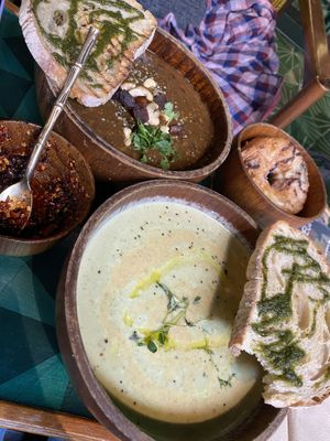 Souphie (bottom) and Stewie (top), Cronut on the right  at MyVegina in Stockholm