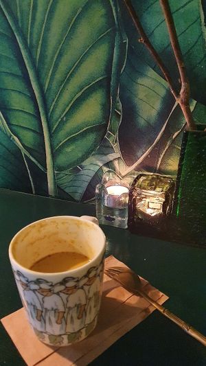 Gingerbread golden milk at MyVegina in Stockholm