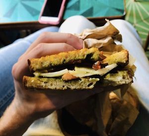 The caprese sandwich (GET THIS!) at MyVegina in Stockholm