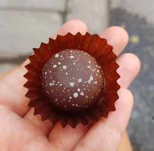 Chocolate praline at MyVegina in Stockholm