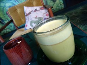 Gingerbread tumeric hot drink at MyVegina in Stockholm