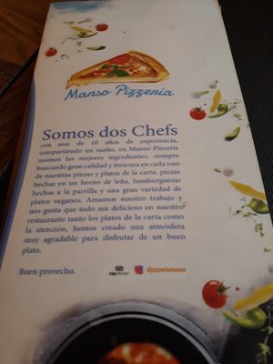 Info at Manso Pizzeria in Barcelona