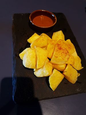 Bravas at Manso Pizzeria in Barcelona