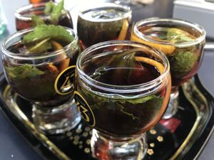 Shots at Manso Pizzeria in Barcelona