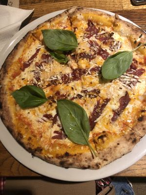   at Manso Pizzeria in Barcelona