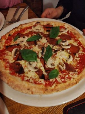 Manso vegan!  at Manso Pizzeria in Barcelona