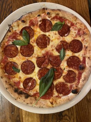 Vegan chorizo  at Manso Pizzeria in Barcelona