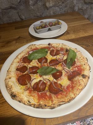   at Manso Pizzeria in Barcelona