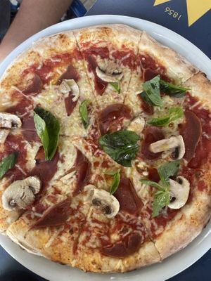 Vegan jam pizza  at Manso Pizzeria in Barcelona