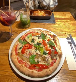   at Manso Pizzeria in Barcelona