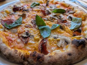   at Manso Pizzeria in Barcelona