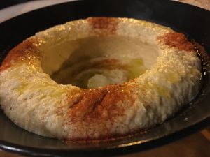 Hummus  at Manso Pizzeria in Barcelona