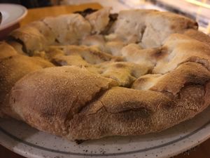 Hummus bread  at Manso Pizzeria in Barcelona