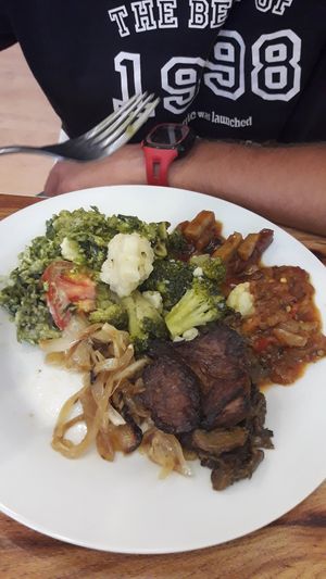 Doesn't look that pretty but too yummy at 827 Speciality Kitchen - Kalvin in Budapest