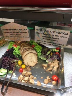 This was their speciality dish, I really like how they included descriptions of each dish including whether they were gluten free at 827 Speciality Kitchen - Kalvin in Budapest