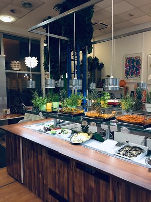 View of the buffet at 827 Speciality Kitchen - Kalvin in Budapest