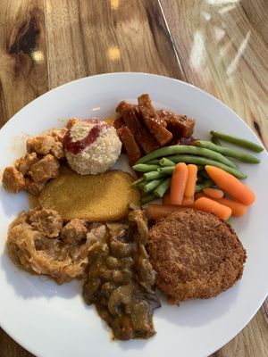 Plate with seitan, etc at 827 Speciality Kitchen - Kalvin in Budapest