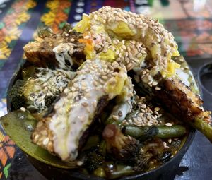 curry bowl at Wachuma in Antigua