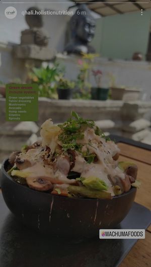 Green dream bowl at Wachuma in Antigua