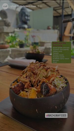 Earth and fire bowl at Wachuma in Antigua