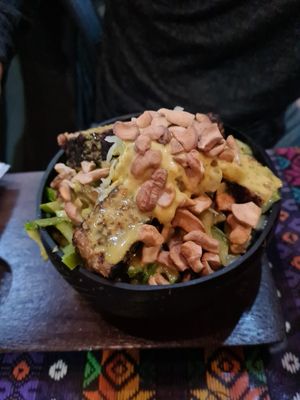 Curry bowl at Wachuma in Antigua