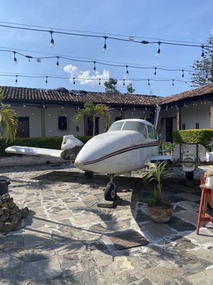 The backyard   at Wachuma in Antigua