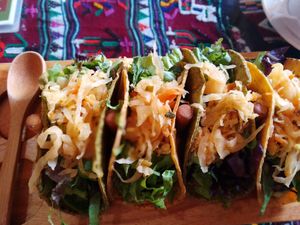 Purely the Best tacos!!! at Wachuma in Antigua