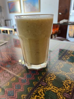 Pina colada smoothie  at Wachuma in Antigua