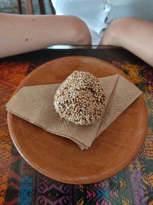 Cashew bliss ball at Wachuma in Antigua