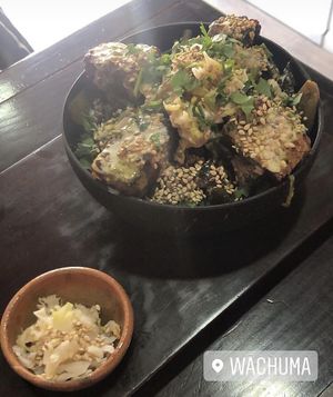Tempeh bowl  at Wachuma in Antigua