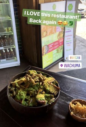 Tofu bowl at Wachuma in Antigua