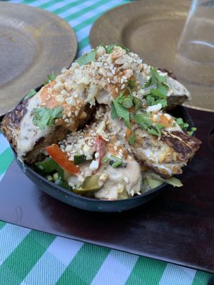 Grandfather Fire (Abuelo Fuego) noodle bowl at Wachuma in Antigua