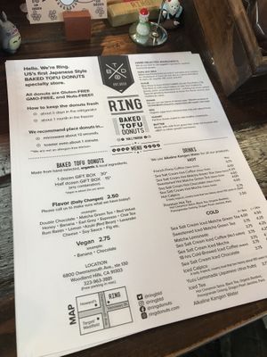 Menu at RING Donuts in Canoga Park