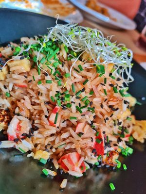 Arroz chufa at Los Andenes Vegan in Madrid