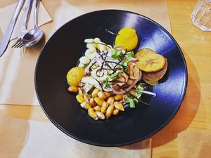 Ceviche  at Los Andenes Vegan in Madrid