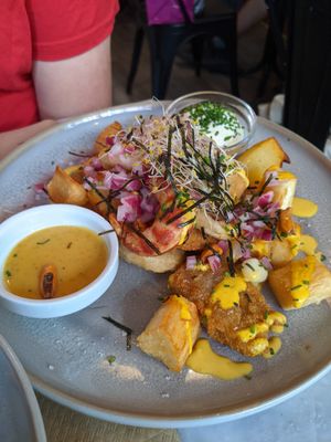 jalea mixta at Los Andenes Vegan in Madrid