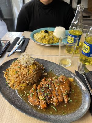 Con inca cola   at Los Andenes Vegan in Madrid