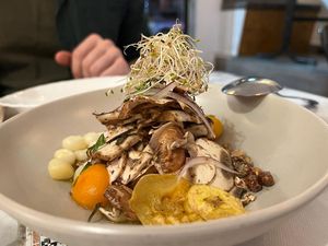 Ceviche at Los Andenes Vegan in Madrid